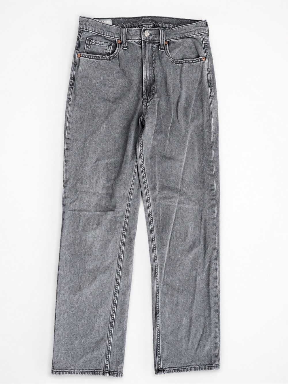 GAP Women's Straight-Leg Black Denim Jeans